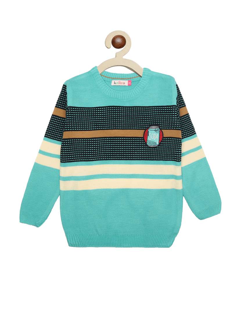 kids long sleeved striped sweater - 21360144 -  Zoom Image - 0