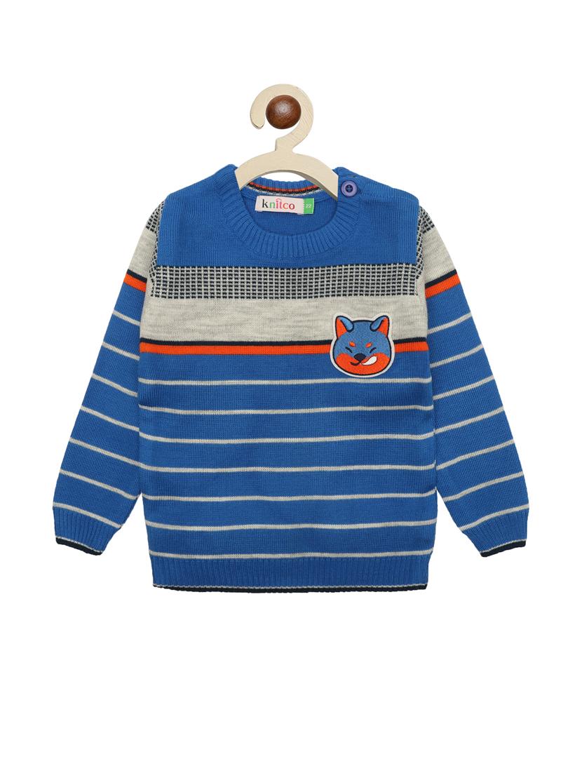 boys striped long sleeves sweater - 21360151 - Zoom Image - 0