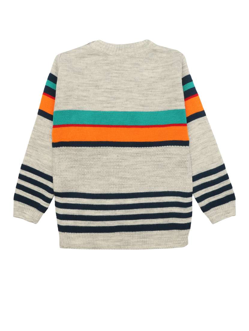 boys striped long sleeves sweater - 21360153 - Standard Image - 2