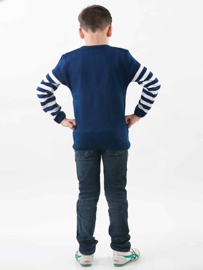kids long sleeved self design sweater - 21360161 - Standard Image - 2