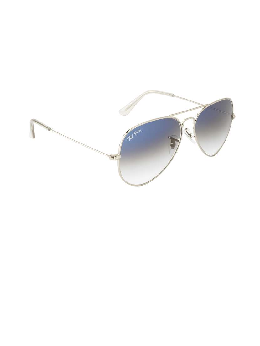 ted smith blue graded aviator sunglasses for men women|full rim & metal frame|medium to large face ( 60-18-140 ) - 21360192 -  Standard Image - 2