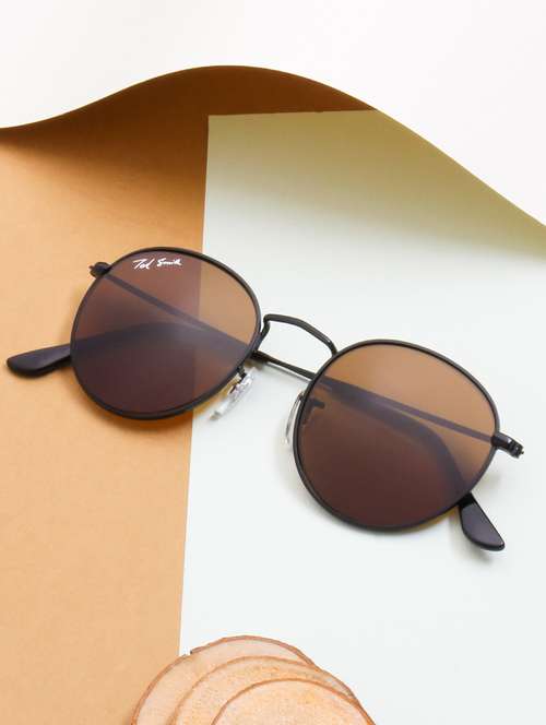 ted smith brown round sunglasses  - 21360194 -  Standard Image - 0