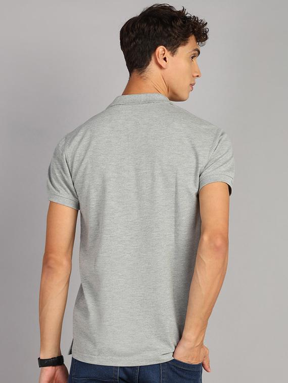 men polo neck solid t-shirt - 21361194 - Standard Image - 2