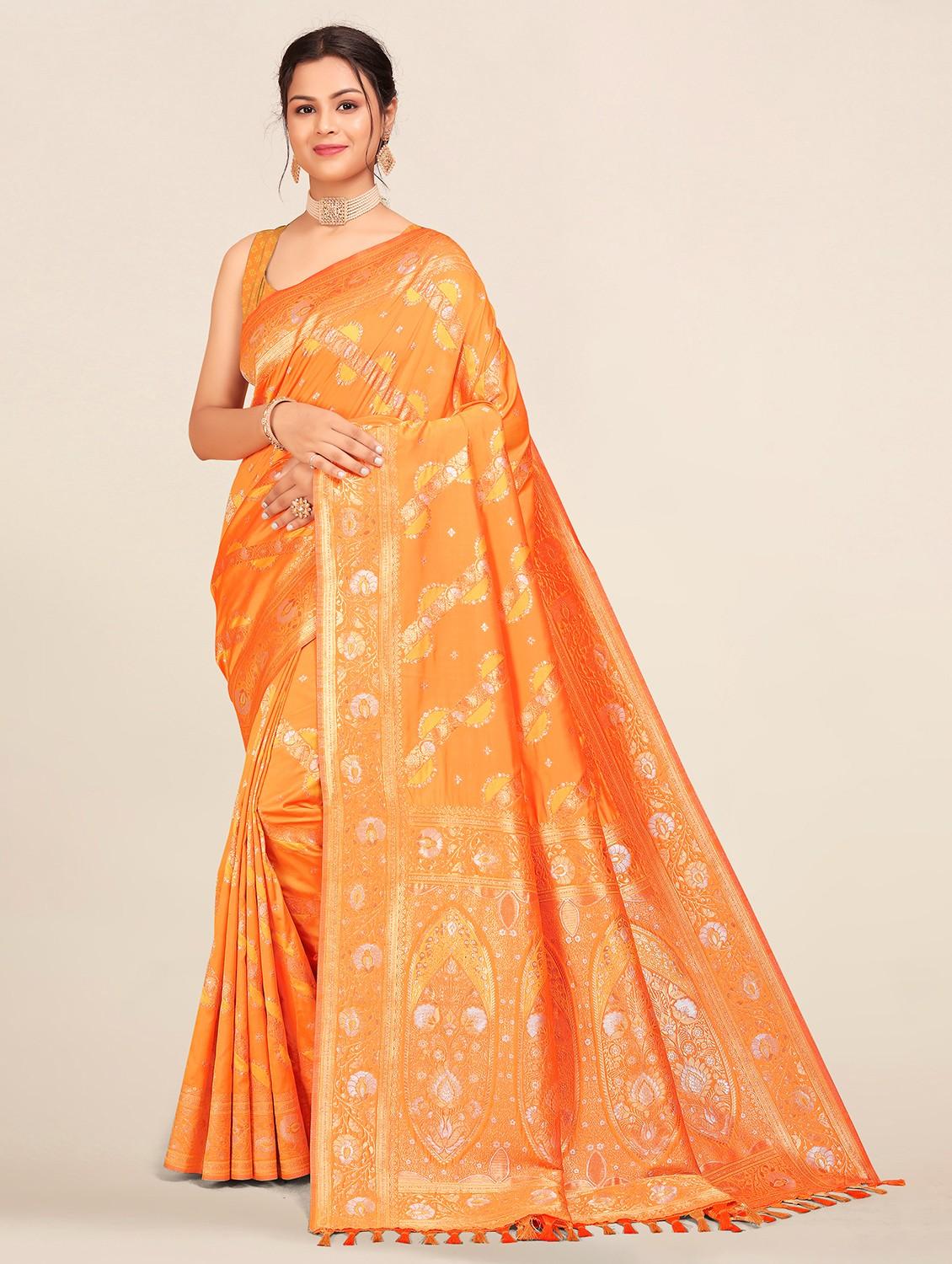 women self design banarasi saree with blouse - 21363757 -  Zoom Image - 0