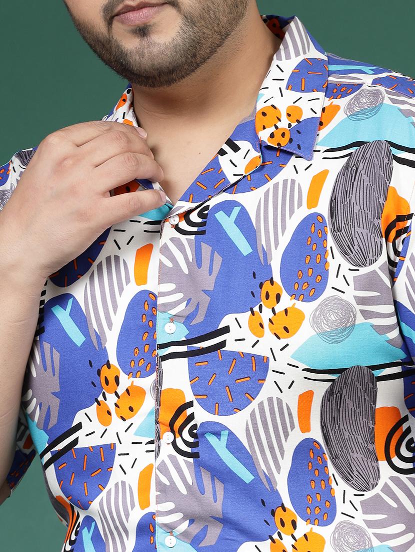 men multi color printed co-ord sets - 21364401 - Standard Image - 2