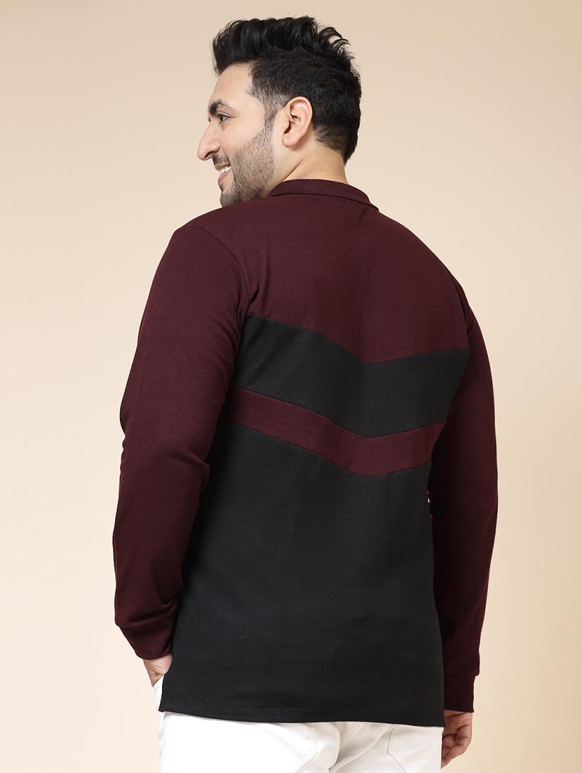 men color block plus size t-shirt - 21364562 - Standard Image - 2