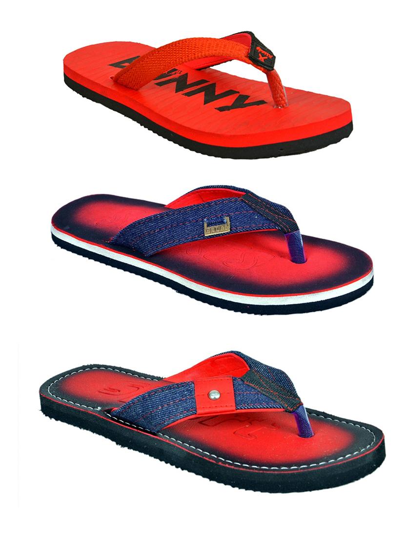 men pack of 3 slip on flip flops - 21364917 -  Zoom Image - 0