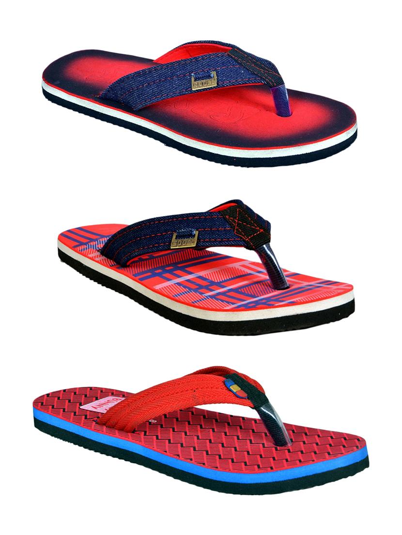 men pack of 3 slip on flip flops - 21364924 -  Zoom Image - 0