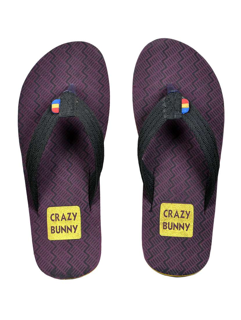 men purple slip on flip flop - 21364936 -  Standard Image - 2