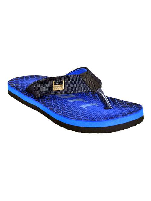 men blue slip on flip flop