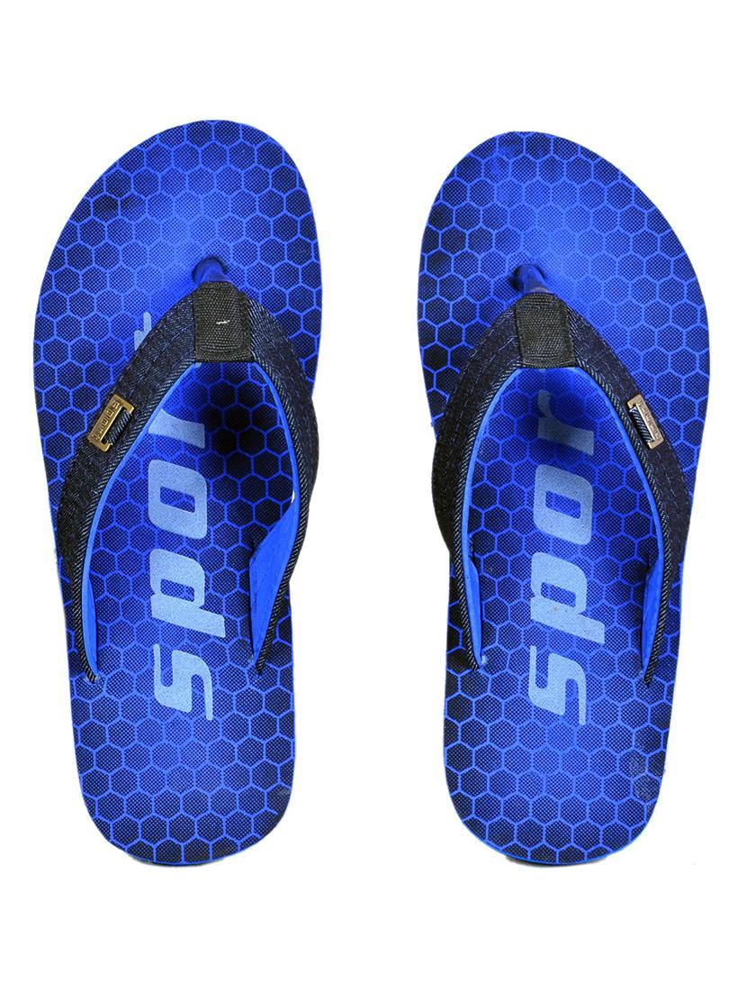 men blue slip on flip flop - 21364949 - Standard Image - 2