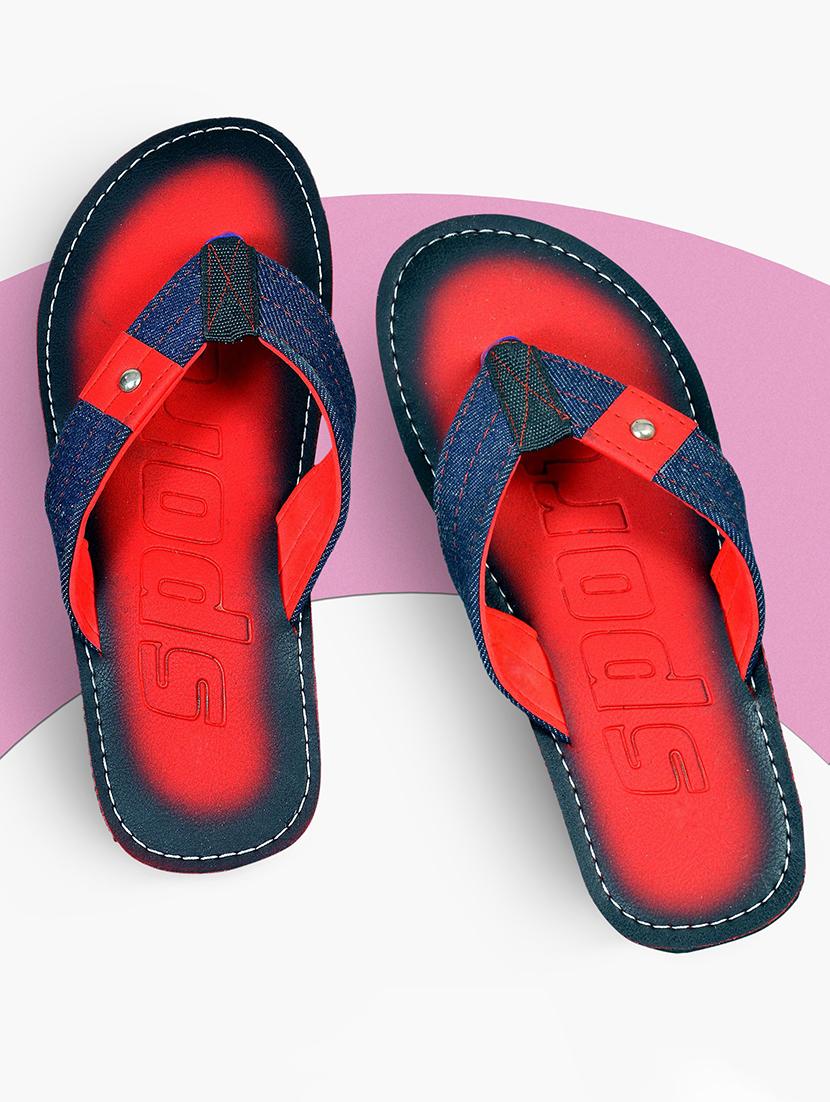 men red slip on flip flop - 21364981 - Standard Image - 2