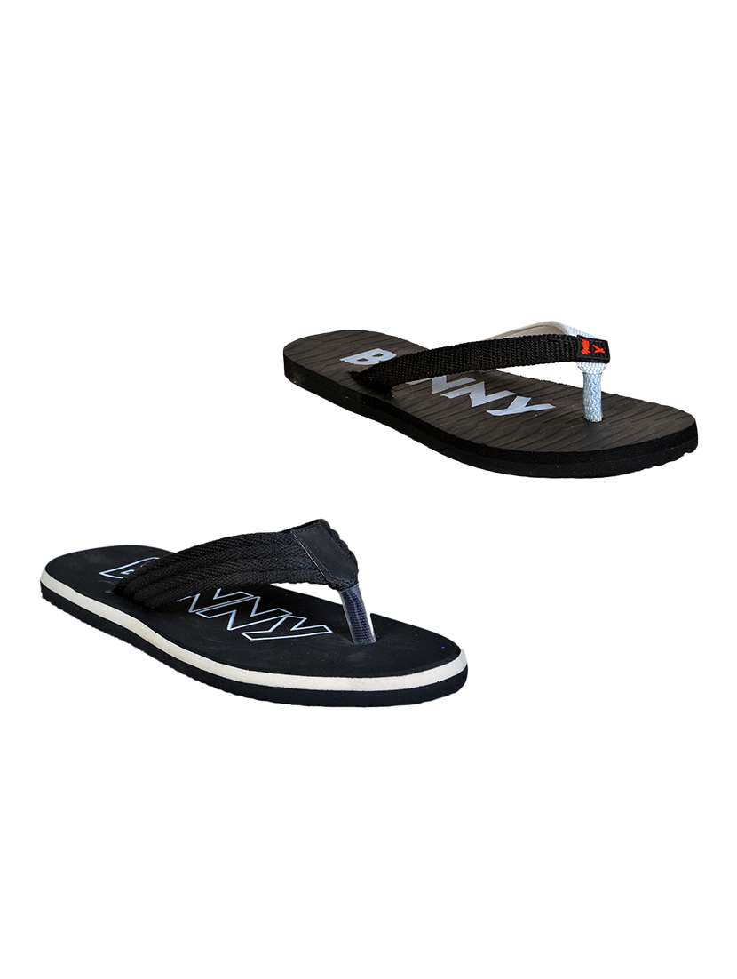 men pack of 2 slip on flip flops