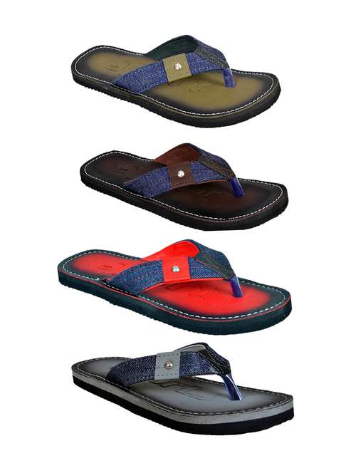 men pack of 4 slip on flip flops - 21365018 - Standard Image - 0