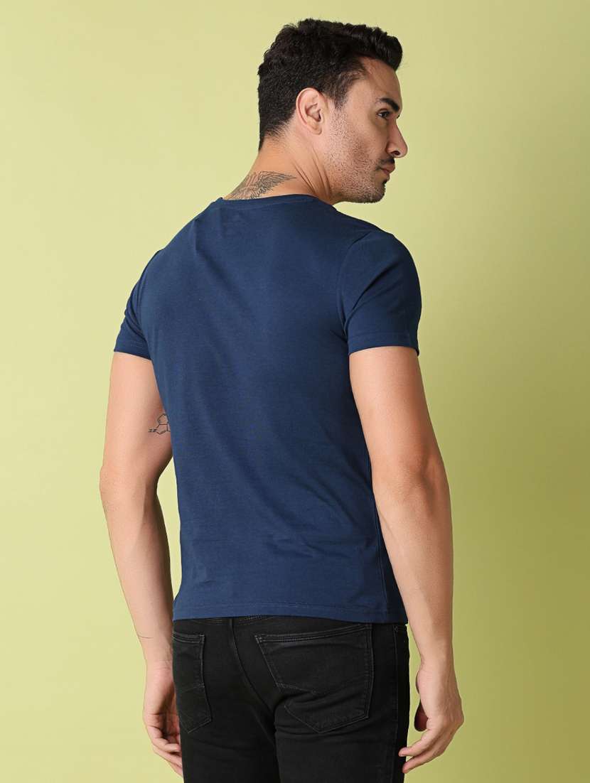 men solid round neck t-shirt - 21365489 -  Standard Image - 2