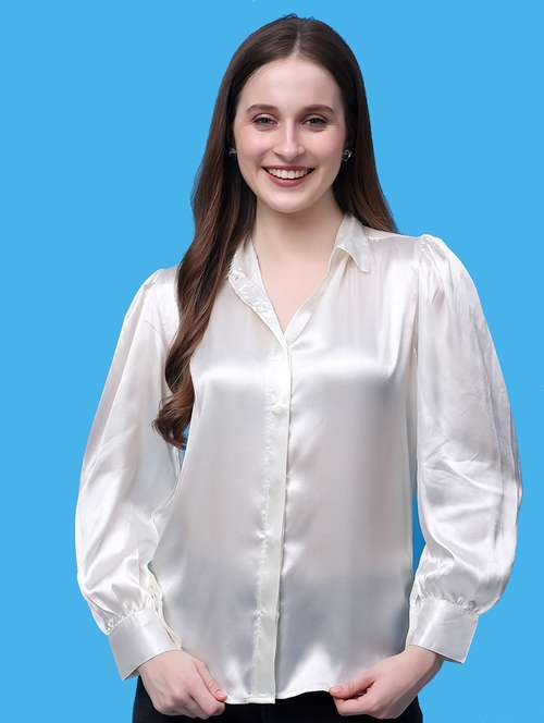 women solid long sleeve shirt - 21366594 -  Standard Image - 0