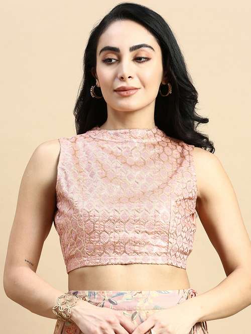 rosewater sequined work stitched blouse - 21367160 - Standard Image - 0