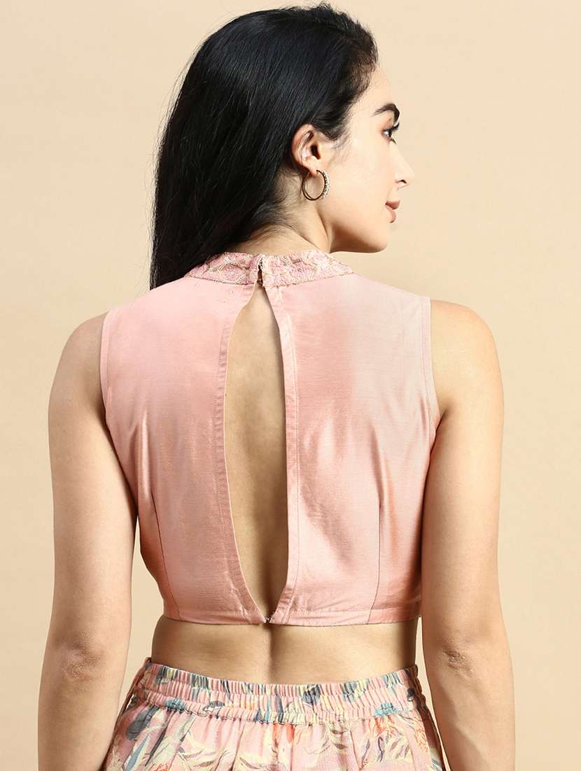 rosewater sequined work stitched blouse - 21367160 - Standard Image - 2