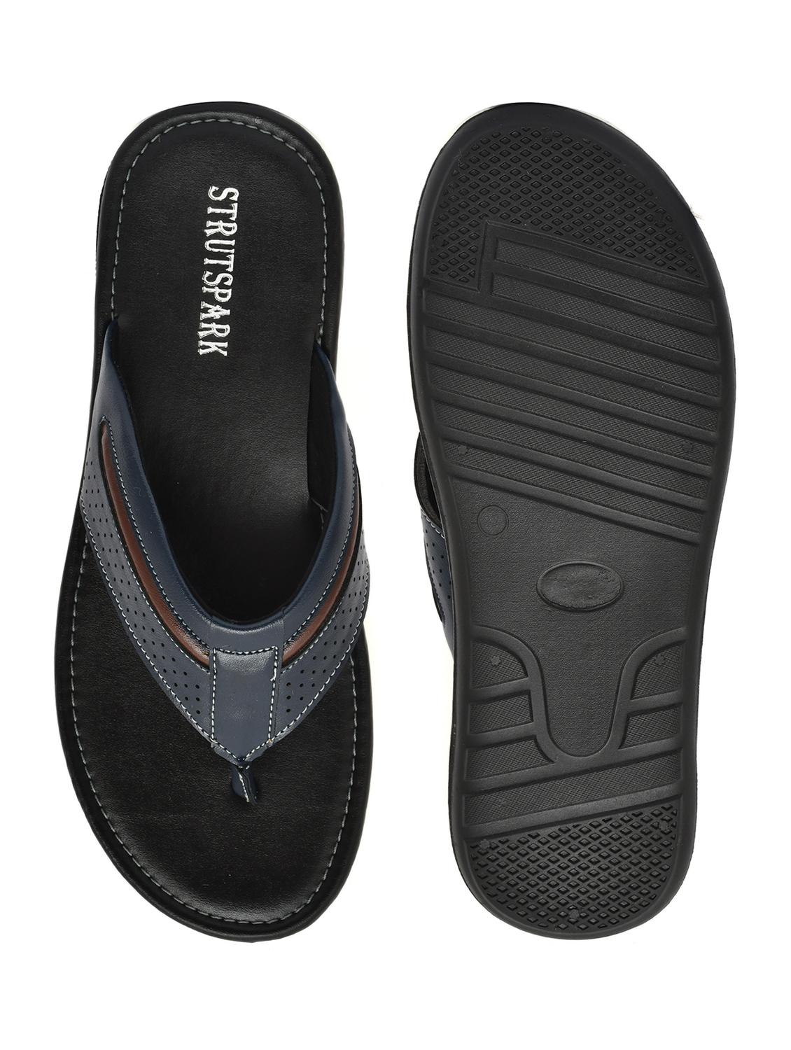 men textured slip on sandal - 21367505 - Standard Image - 2