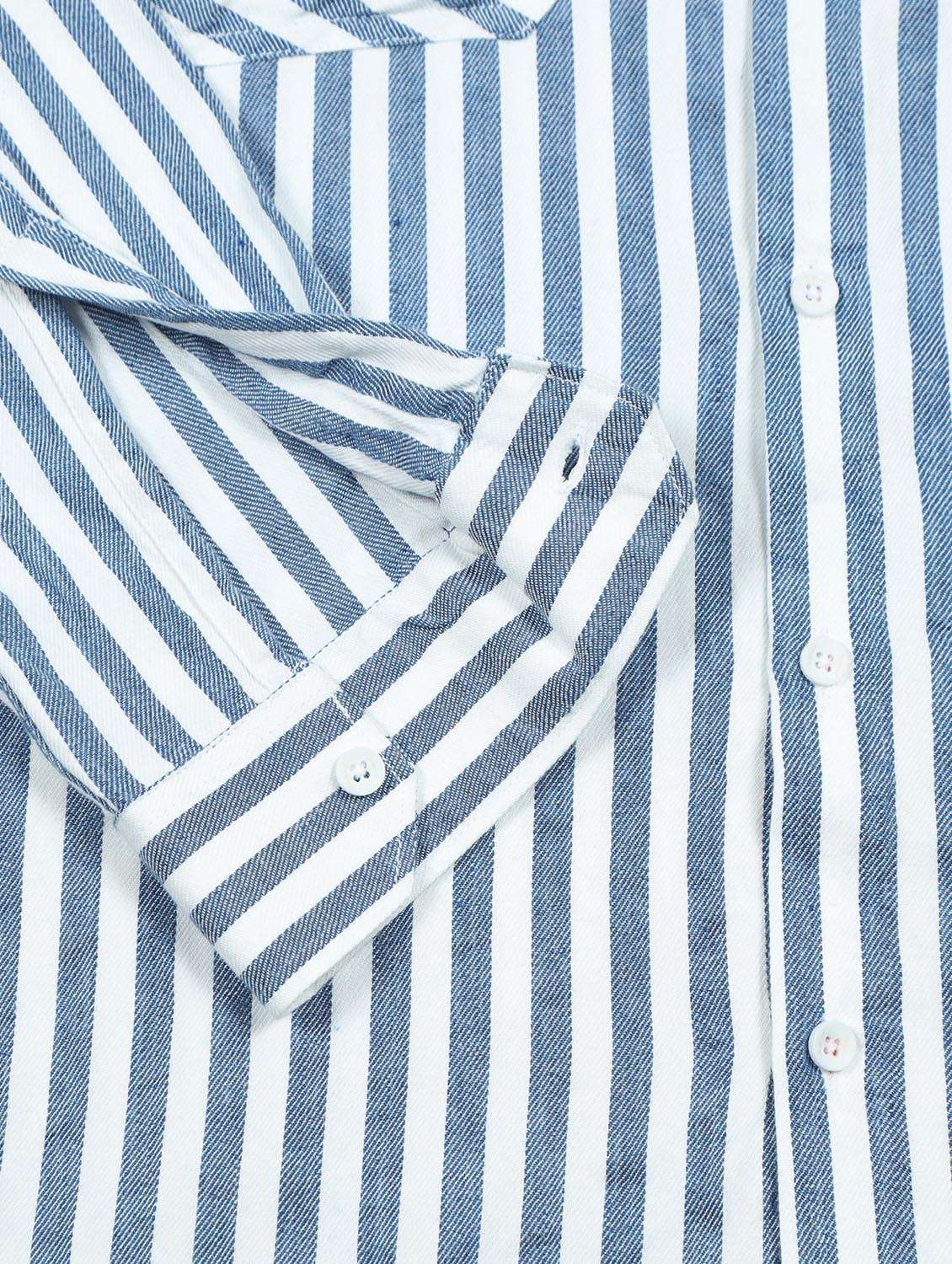 men striped cotton casual shirt - 21367523 -  Standard Image - 7