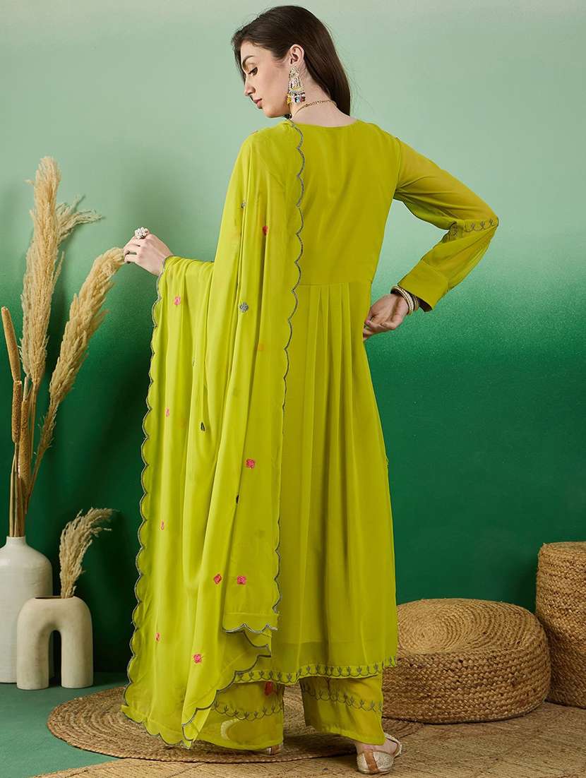 women kurta palazzo set wit dupatta - 21368015 - Standard Image - 2