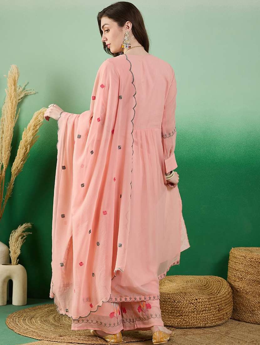 women kurta palazzo set wit dupatta - 21368017 - Standard Image - 2