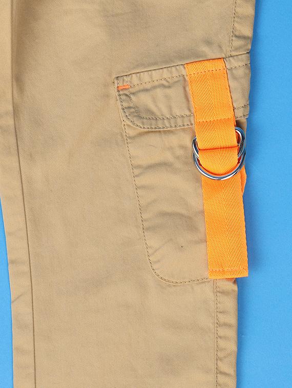 boys mid rise solid cargo - 21368308 - Standard Image - 2