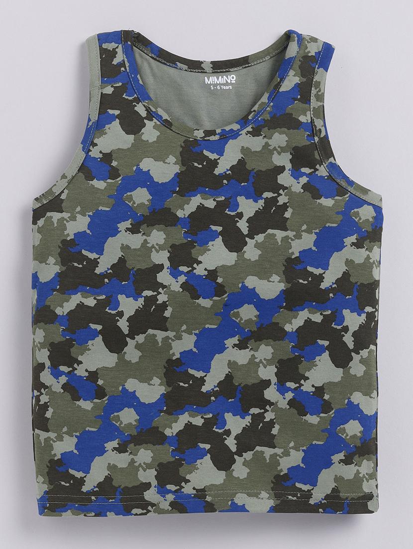 boys round neck printed shorts set - 21368446 - Standard Image - 2