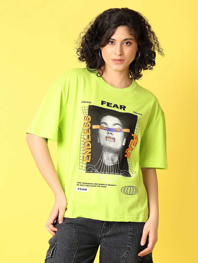 women printed oversized t-shirt