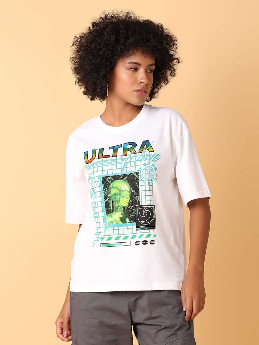 women printed oversized t-shirt