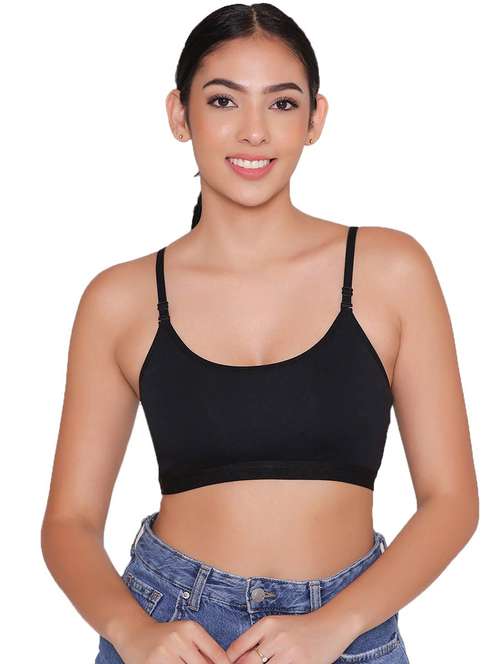 women solids sports bra