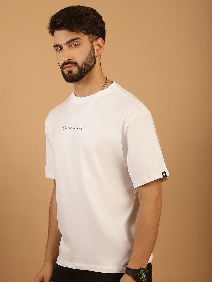 men round neck back print t-shirt - 21369595 - Standard Image - 2