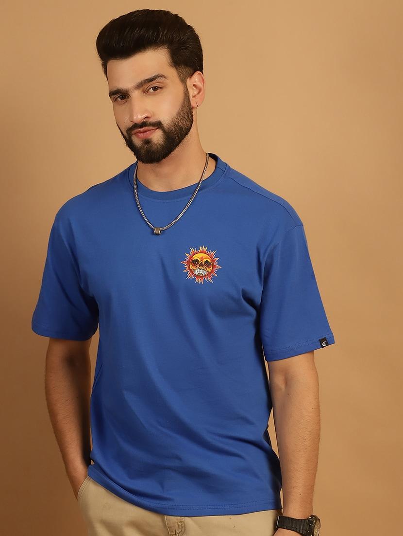 men round neck back print t-shirt - 21369596 - Standard Image - 2