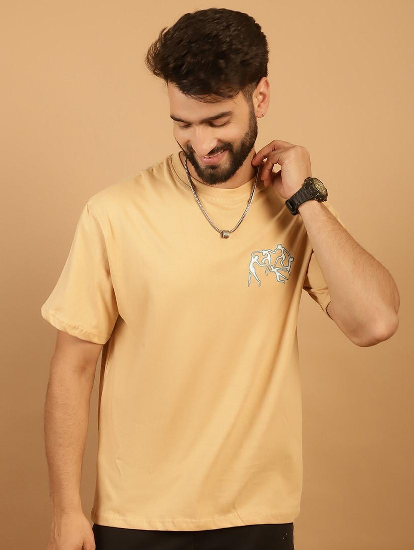 men round neck back print t-shirt - 21369601 - Standard Image - 2