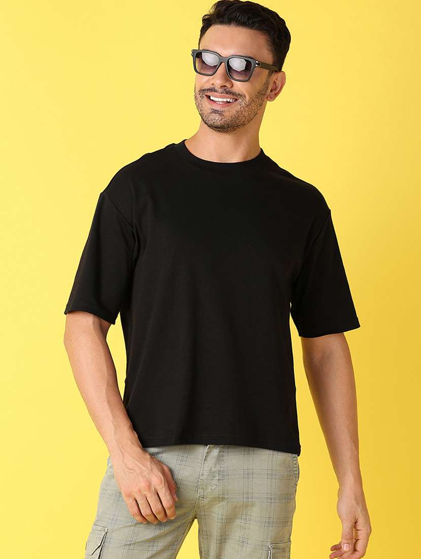 men round neck plain t-shirt