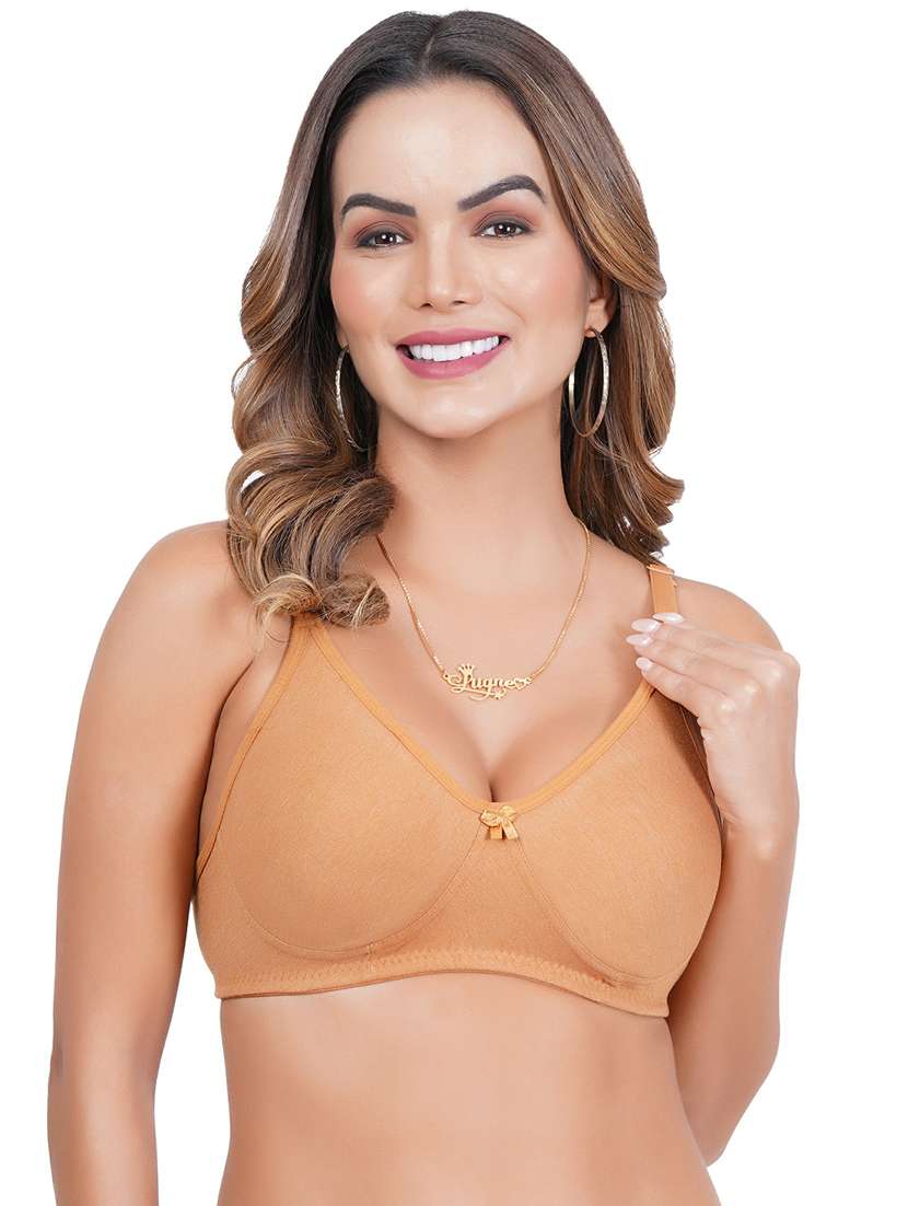 women pack of 2 solid regular bra - 21369917 - Standard Image - 2