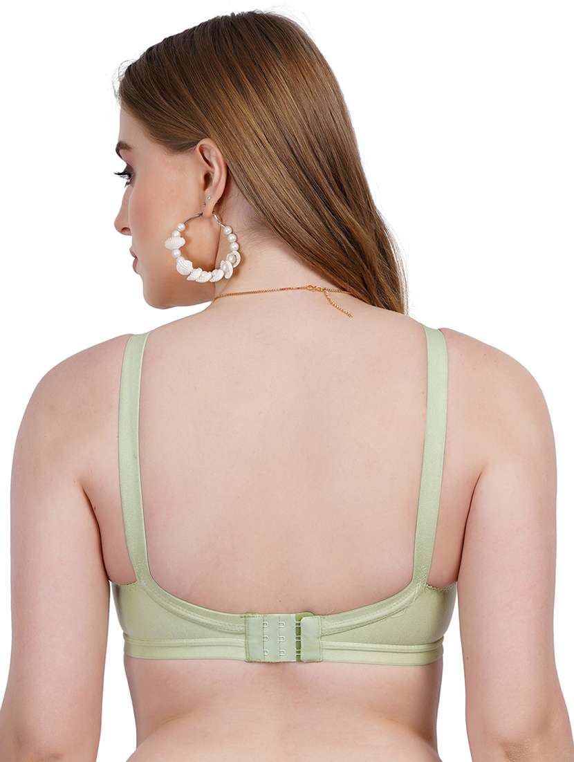 women's solid cotton blend regular bra - 21369967 - Standard Image - 2
