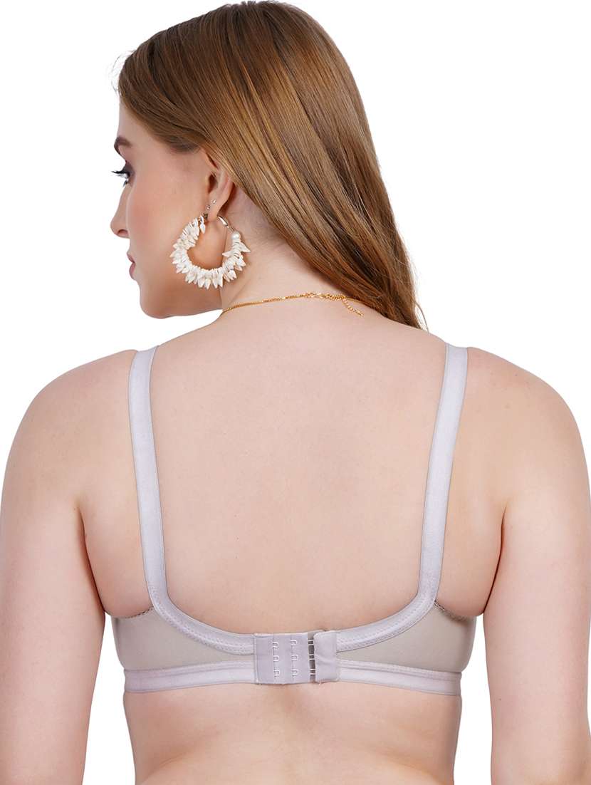 grey cotton blend regular bra - 21369969 -  Standard Image - 2