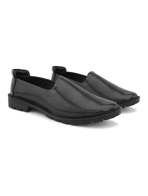 men black slip on shoes - 21370033 -  Standard Image - 0