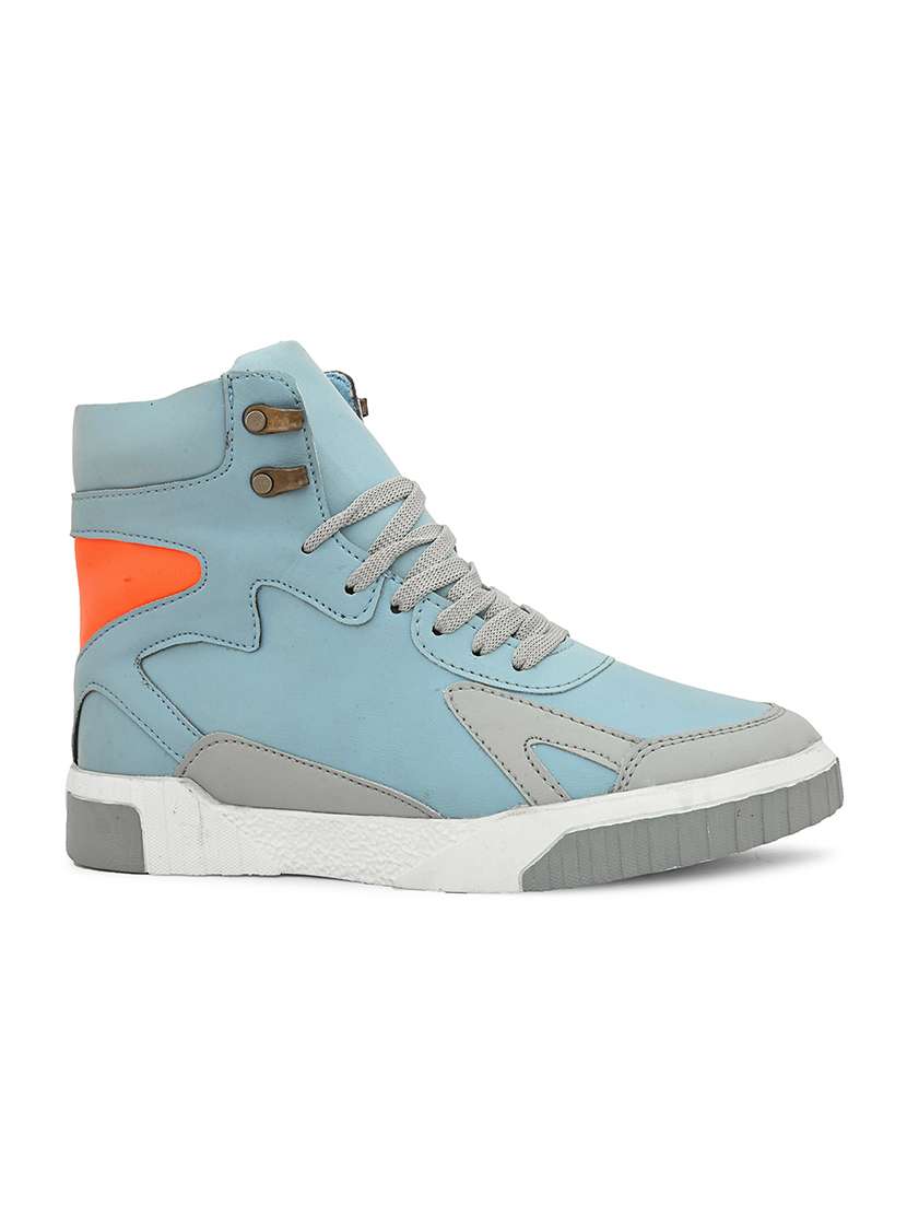 blue synthetic lace up shoes - 21370039 - Standard Image - 2