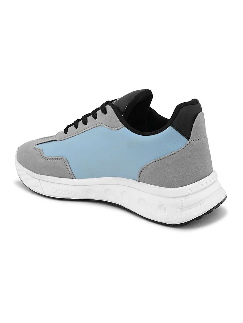 blue synthetic lace up shoes - 21370043 - Standard Image - 2