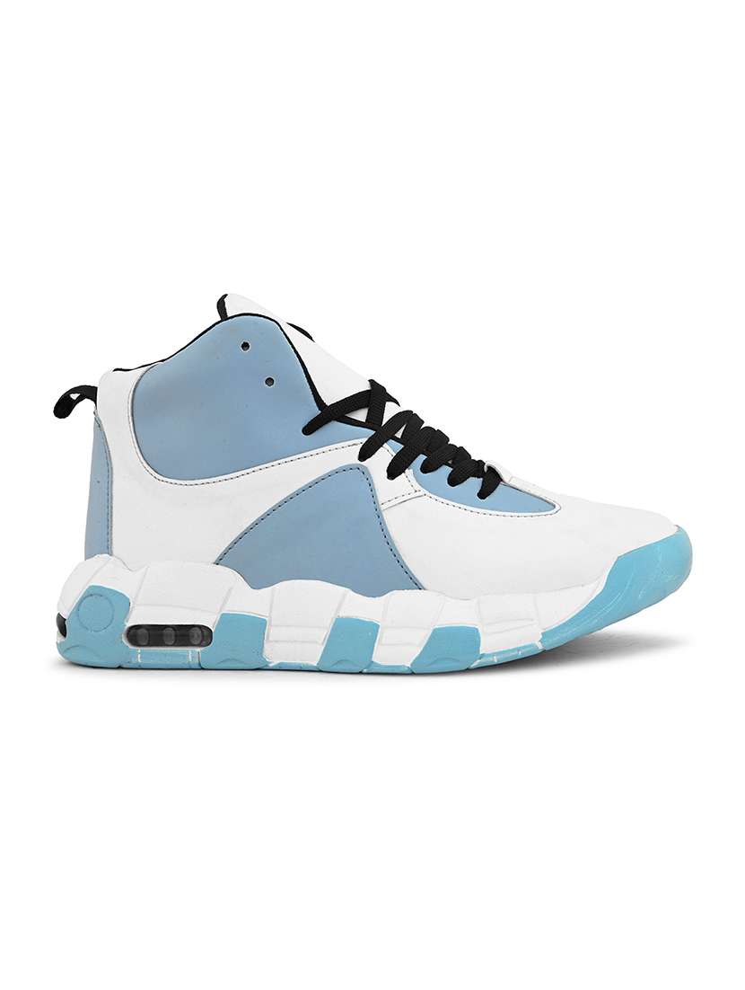 blue synthetic lace up shoes - 21370058 - Standard Image - 2