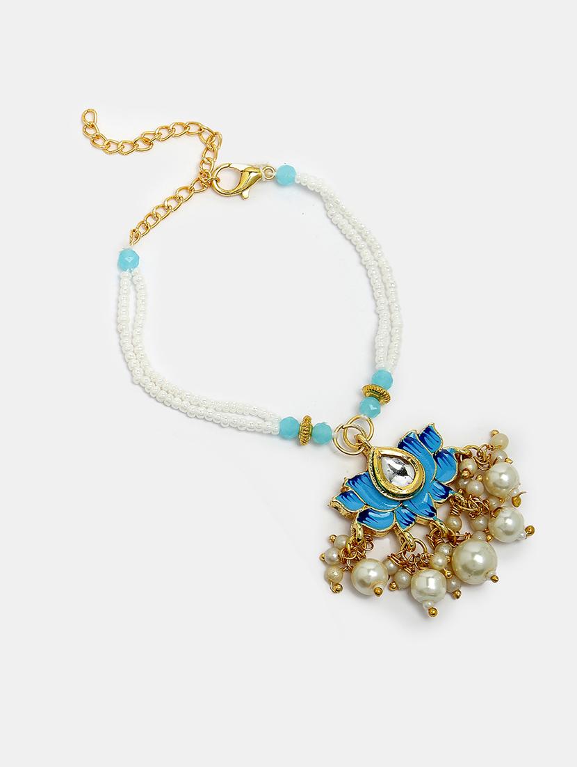lotus design rakhi set - 21370105 - Standard Image - 2