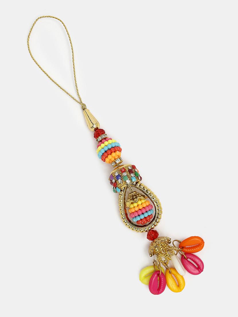 set of 2 stone-studded rakhi set with roli chawal - 21370166 - Standard Image - 2