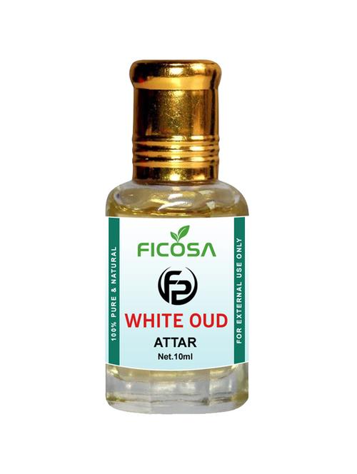 ficosa white oud attar 0% alcohol with floral fragrance (10ml) - 21370629 - Standard Image - 0