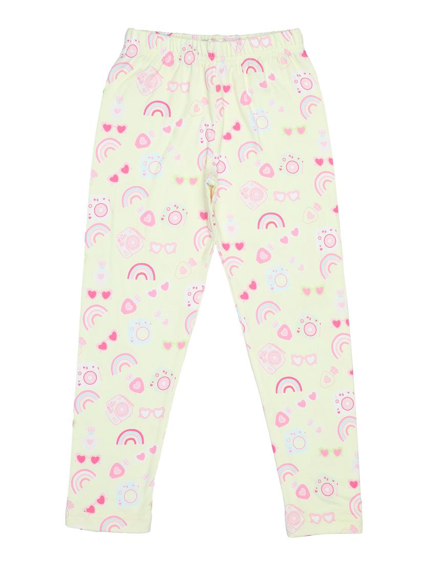 girls multicolored printed set of 2 leggings - 21370722 - Standard Image - 2