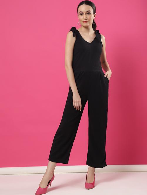 women solid full length jumpsuit - 21370882 -  Standard Image - 0