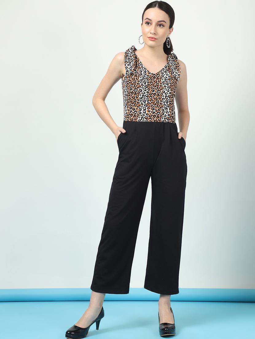 women animal print full length jumpsuit - 21370884 -  Zoom Image - 0