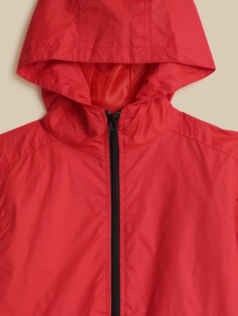 boys red hooded jacket - 21371217 - Standard Image - 2