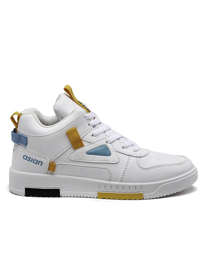 men white lace up sneaker - 21371396 - Standard Image - 2